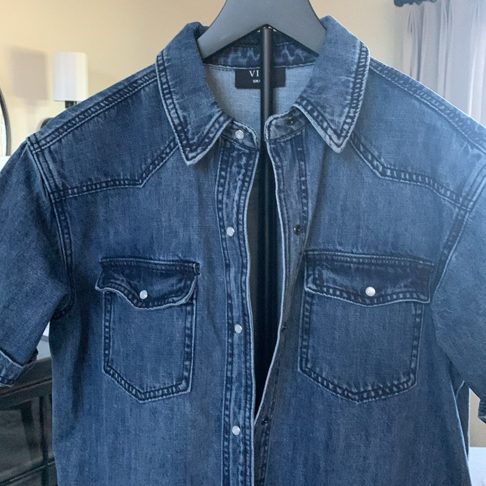 Denim Shacket - Picture 2 of 7